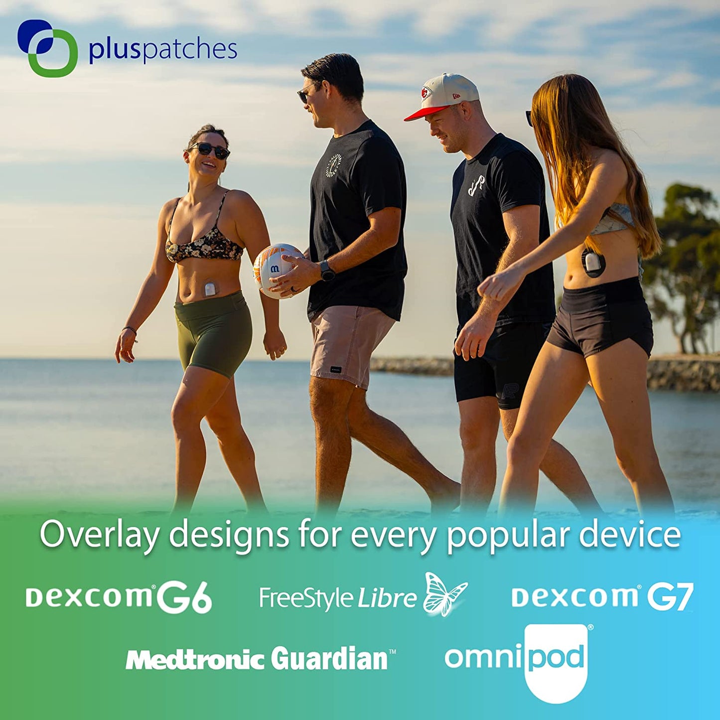 Plus Patches CGM Overlay / Cover Tape have 10-14 days holding power on your skin. The materials on the Plus Patches are designed for maximum wear time, with NO FRAYING or edge lift! The Polyurethane non-woven backing moves with your body (all around stretch) for ultimate comfort over the life of your overlay/ cover tape patch.